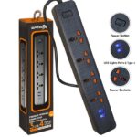 403puc Speed-X Premium Portable Power Strip 4socket+2usb+1type-C Port