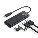 ORICO TYPE-C TO USB HUB 3.0 4 PORTS PAPW4A-C3-015-BK-EP BLACK COLOR