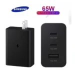 65w Samsung 2 Pin(US Pin) Adaptor Trio 2X Type-C ports & Usb-A Port
