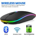 Hp W10 Wireless Rgb Slim Mouse