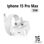 Iphone 15 Pro Max 3 Pin(UK Pin) 35w Usb C Power Adapter with C-to-C Cable