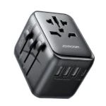 Jr-Tcw01 17w 4-Port Universal Travel Adapter Black