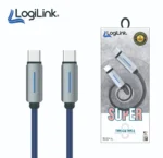 Logilink Type C to Lightning Nylon Fast Charging Data Cable - Image 3