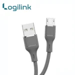 Logilink USB to Micro Silicone Fast Charging Data Cable - Image 2