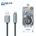 Logilink Usb to Lightning Nylon Fast Charging Data Cable