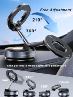K007 Magnetic 360° Magnetic Car Phone Holder With Strong Suction Base - Image 3