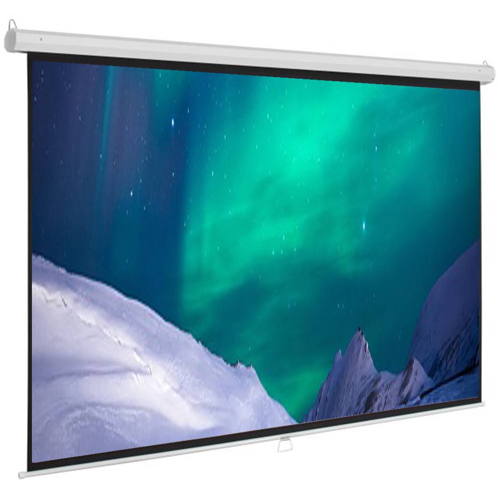 PROJECTOR SCREEN 120 INCH MANUAL 6X8 FEET 4:3MW SPEED-X (FINE QUALITY) - Image 1