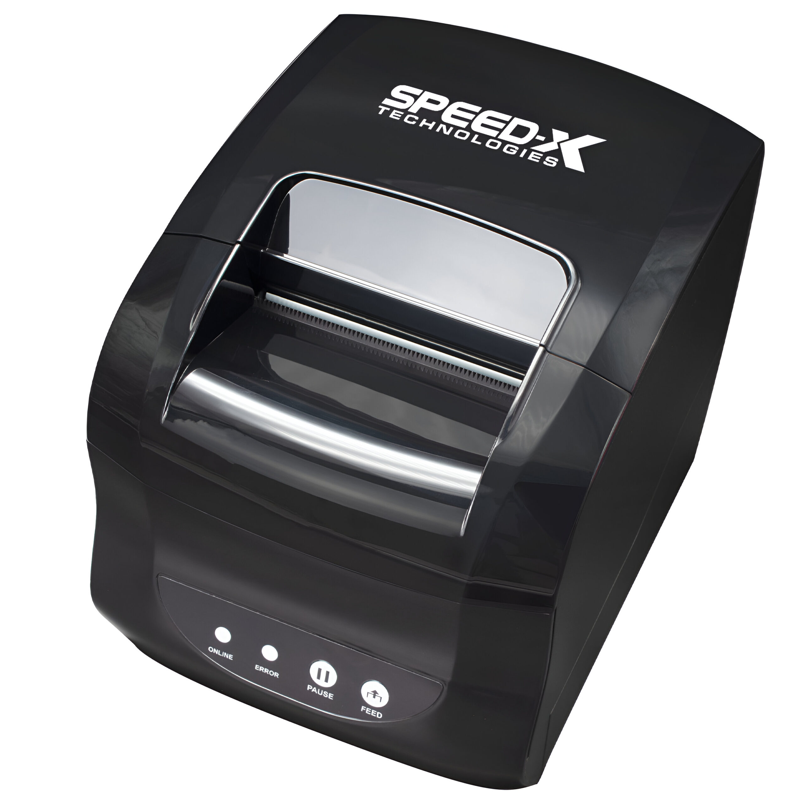 Speed-X SP-650UL 3 Inch Thermal Receipt And Label Printer With Usb+Lan Interfac,127mm/S Printing Speed Black Colour - Image 1